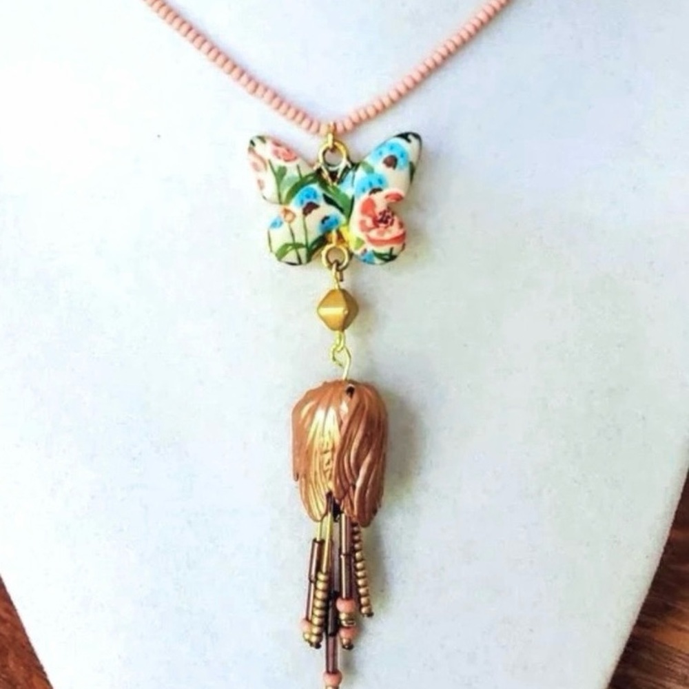 Butterfly Floral Necklace